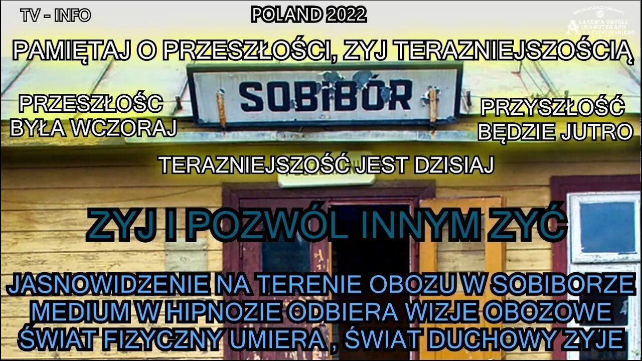 JASNOWIDZENIE NA TERENIE OBOZU W SOBIBORZE, MEDIUM W HIPNOZIE ODBIERA WIZJE ŻYCIA OBOZOWEGO /TV INFO