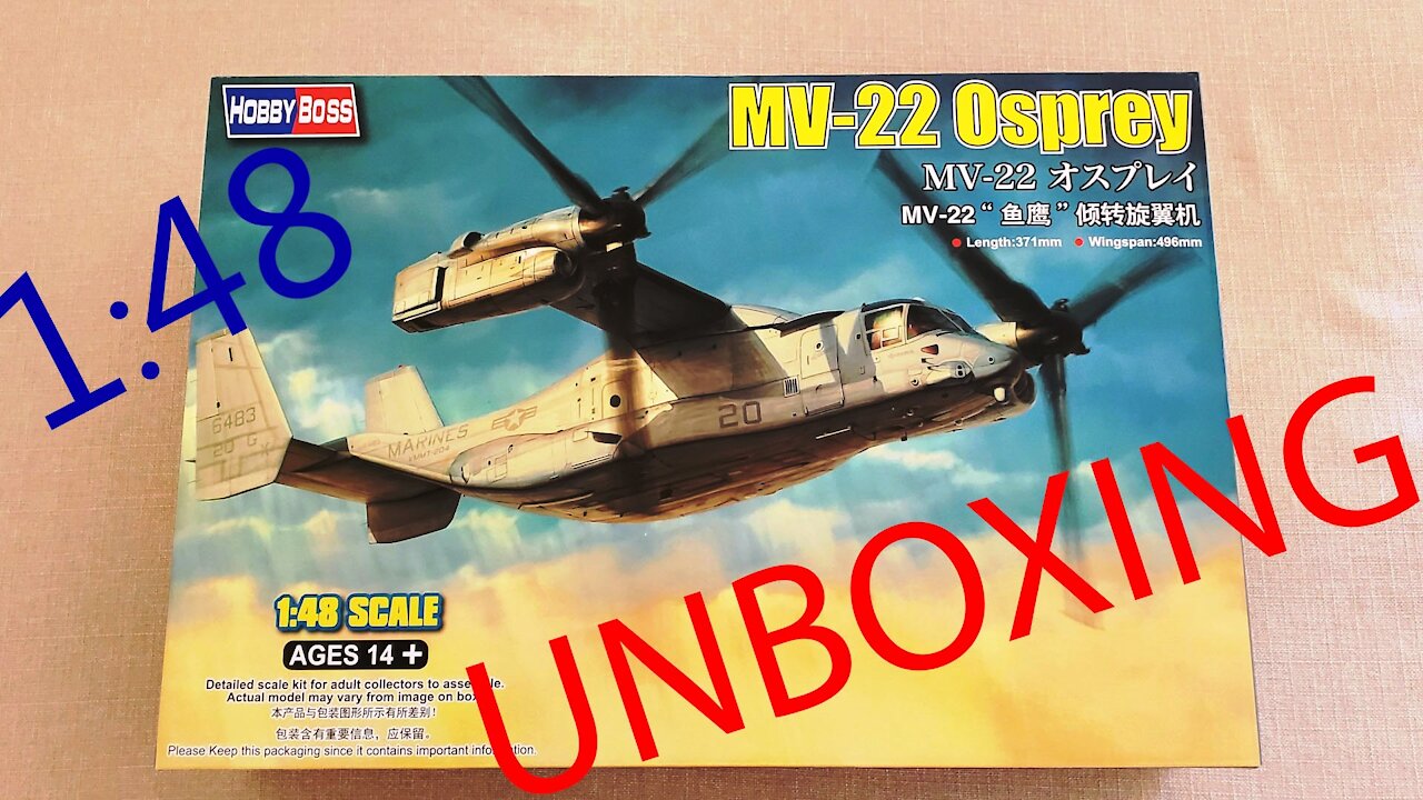 Mv-22 Osprey - HobbyBoss 81769 - Review