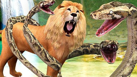 7 Moments of Serpent Attacks on Other Wild Animals