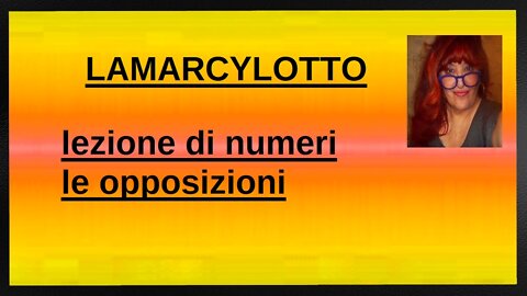 LEZIONI DI NUMERI LE OPPOSIZIONI 88 89