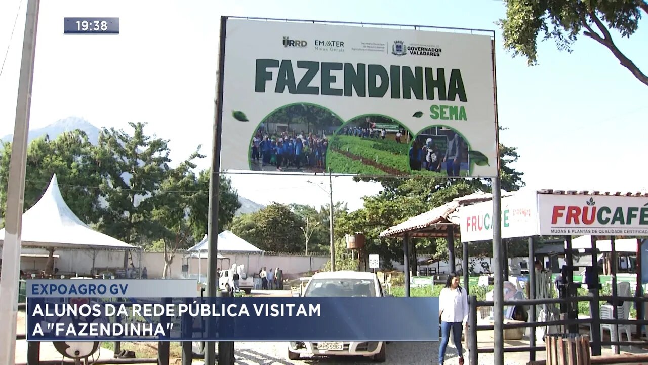 Expoagro GV: Alunos da Rede Pública e Particular Visitam a "Fazendinha".