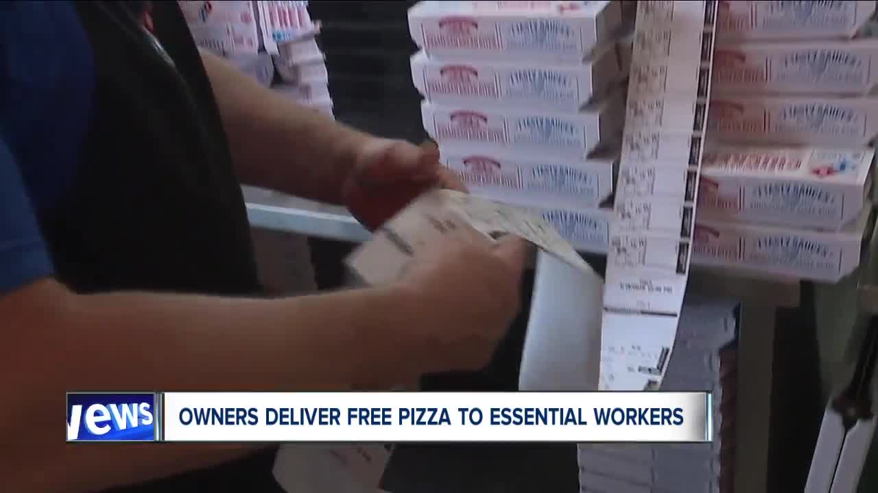 Ravenna Domino's delivering hundreds of free pizzas to essential workers