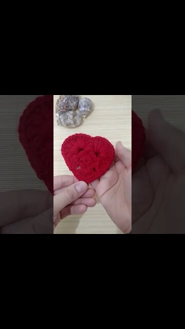 How To Make A Crochet Heart #shorts