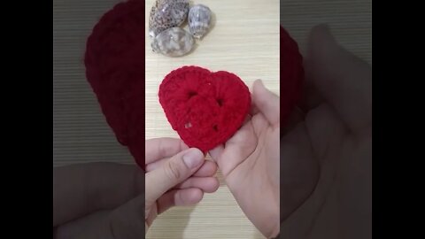 How To Make A Crochet Heart #shorts