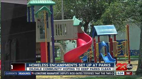 Homeless Encampments Set Up at Parks