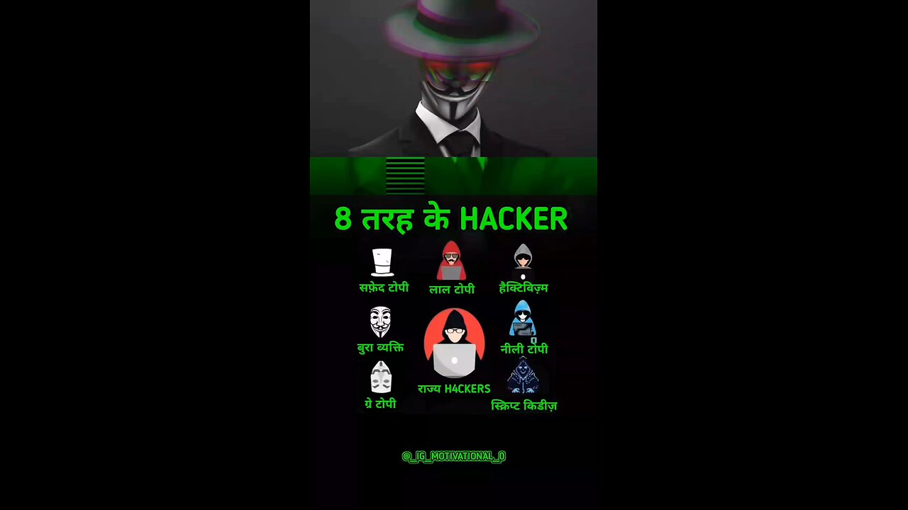 Hacker 8 tarah ke hote hai...