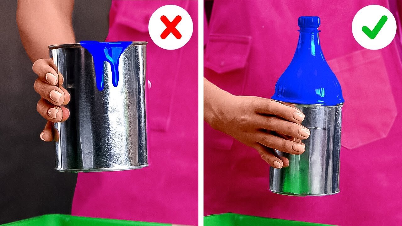 Paint Like a Pro with these mess free #Hacks