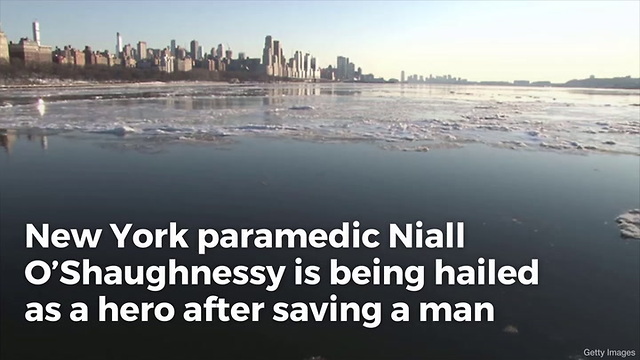 Hero Paramedic Saves Man From Frigid River