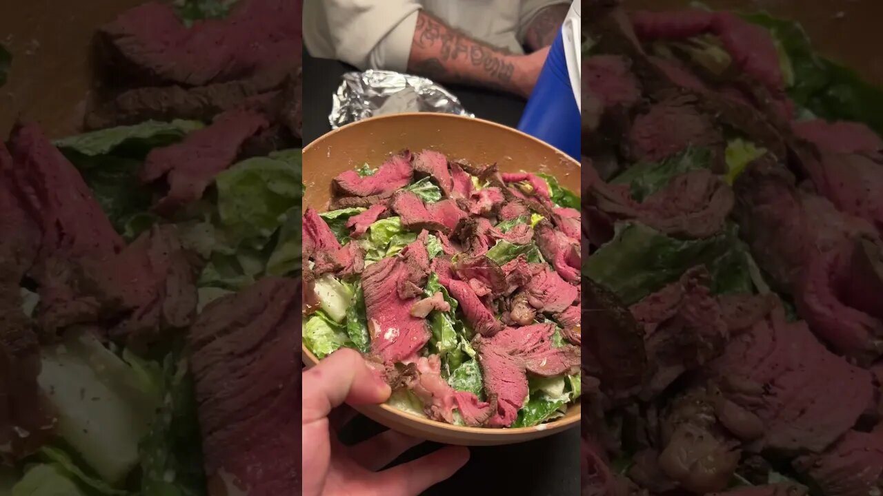 All You Can Eat Steak Salad! #food #shorts