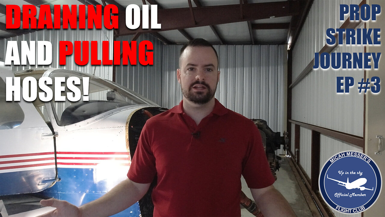 Draining Oil and Pulling Hoses on my 1968 Aircraft | Prop Strike Journey EP 3