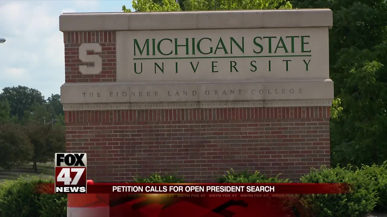 Petition for transparency with hiring next MSU president circling