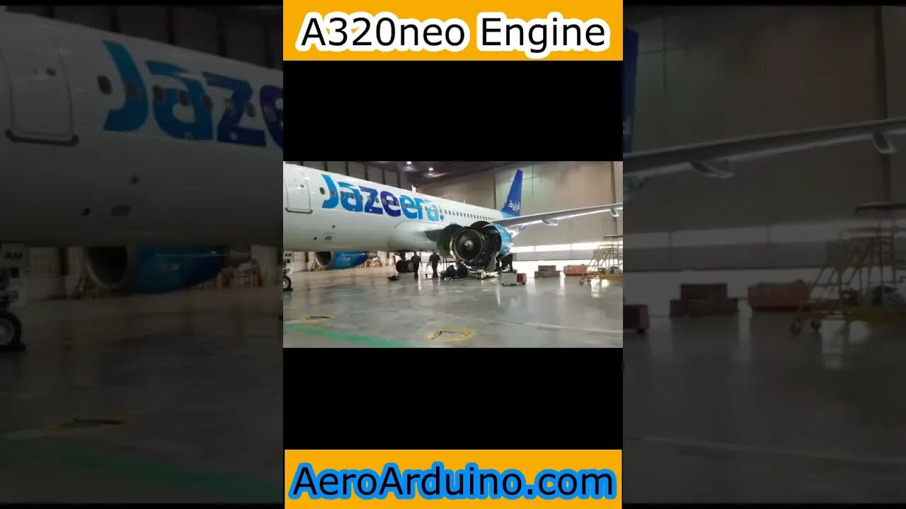 Watch How Jazeera #A320neo Engine Change #Flying #Aviation #AeroArduino