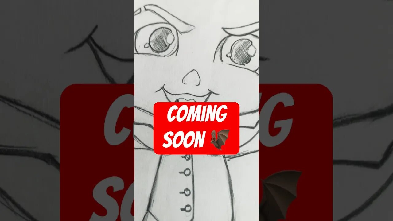 How I Drew Baby Dracula🧛♂️ 🦇 🎃 #shortsart #shorts #halloween