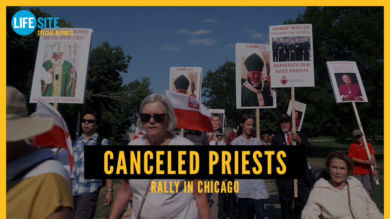 Rally for Canceled Priests in Chicago