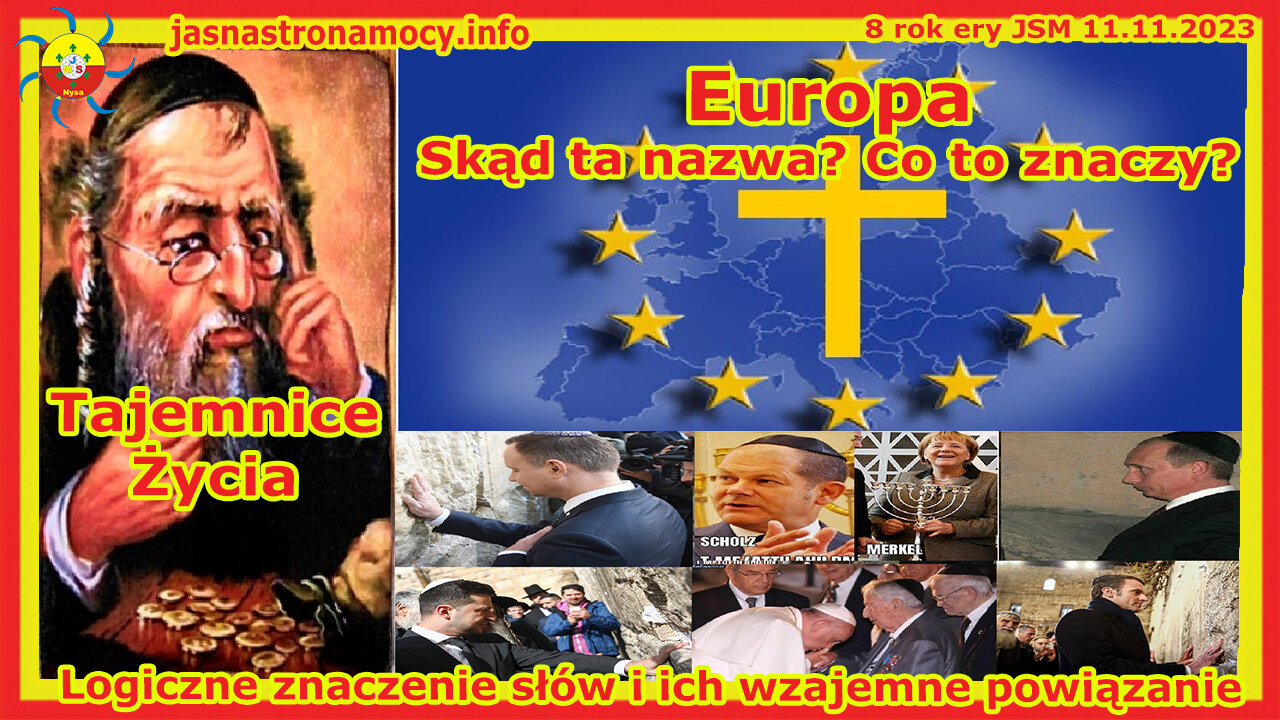 Europa Skąd ta nazwa? Co to znaczy? Logiczne znaczenie słów i ich wzajemne powiązanie Tajemnice Życ