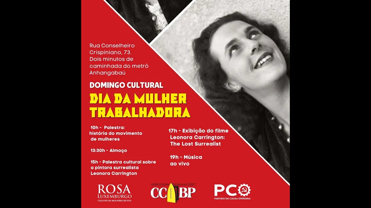 Palestra: história do movimento de mulheres | Coletivo Rosa Luxemburgo - 12/03/23