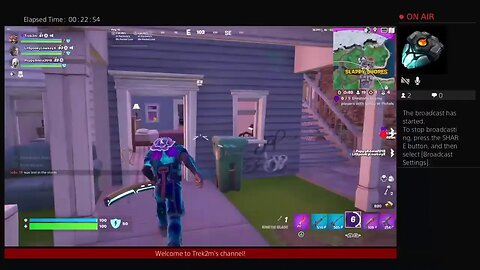 Trek2m is not Feeling well playing Fortnite with friends Eazy, Puppy and lucky day 560-1