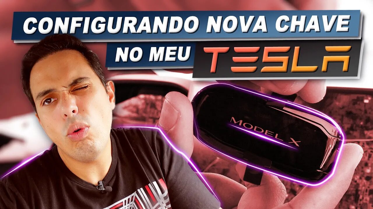 Configurando nova chave no Tesla Model X