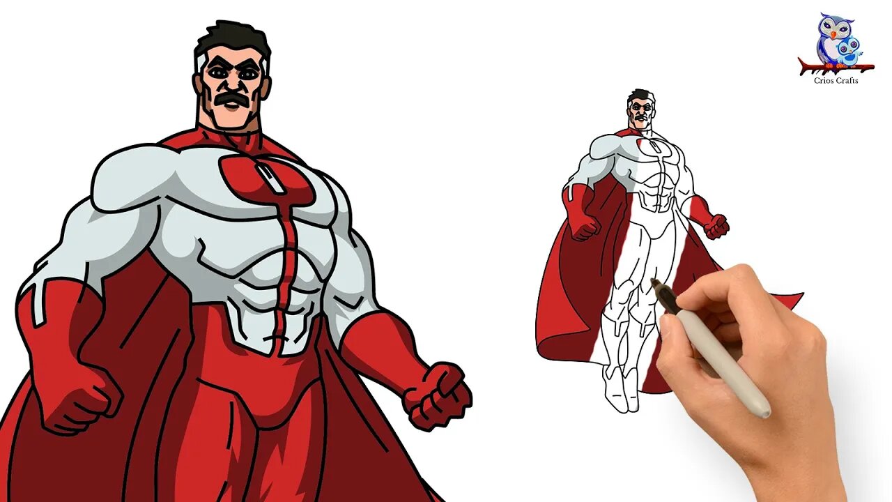 How to Draw Omni- Man from Invincible - Step by Step