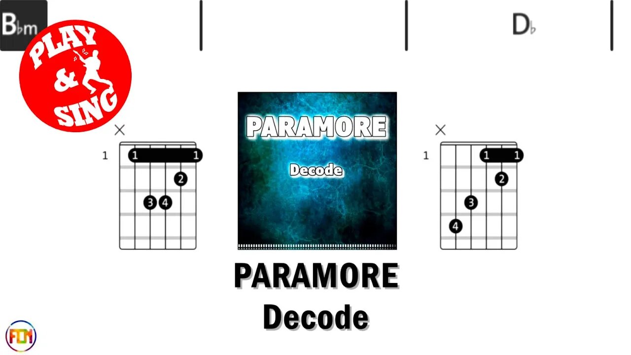 PARAMORE Decode FCN GUITAR CHORDS & LYRICS