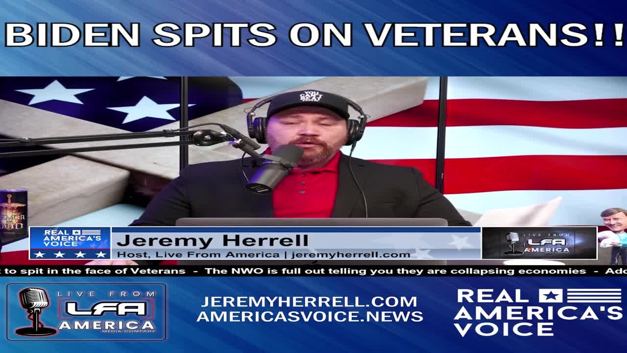 LFA SHORT CLIP - BIDEN SPITS ON VETERANS!