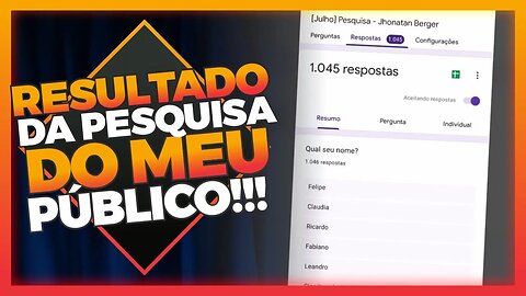 Esse é o meu público!