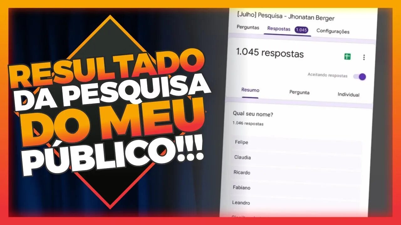 Esse é o meu público!
