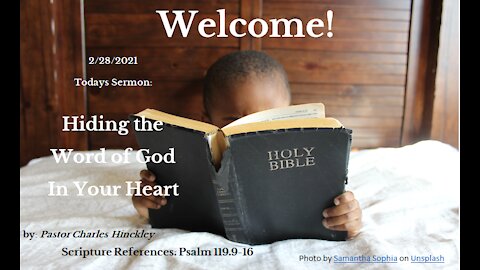 Hiding the Word of God in Your Heart