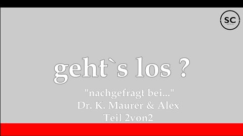 "nachgefragt bei..." Dr.Klaus Maurer & Alex Goldi Teil 2von2