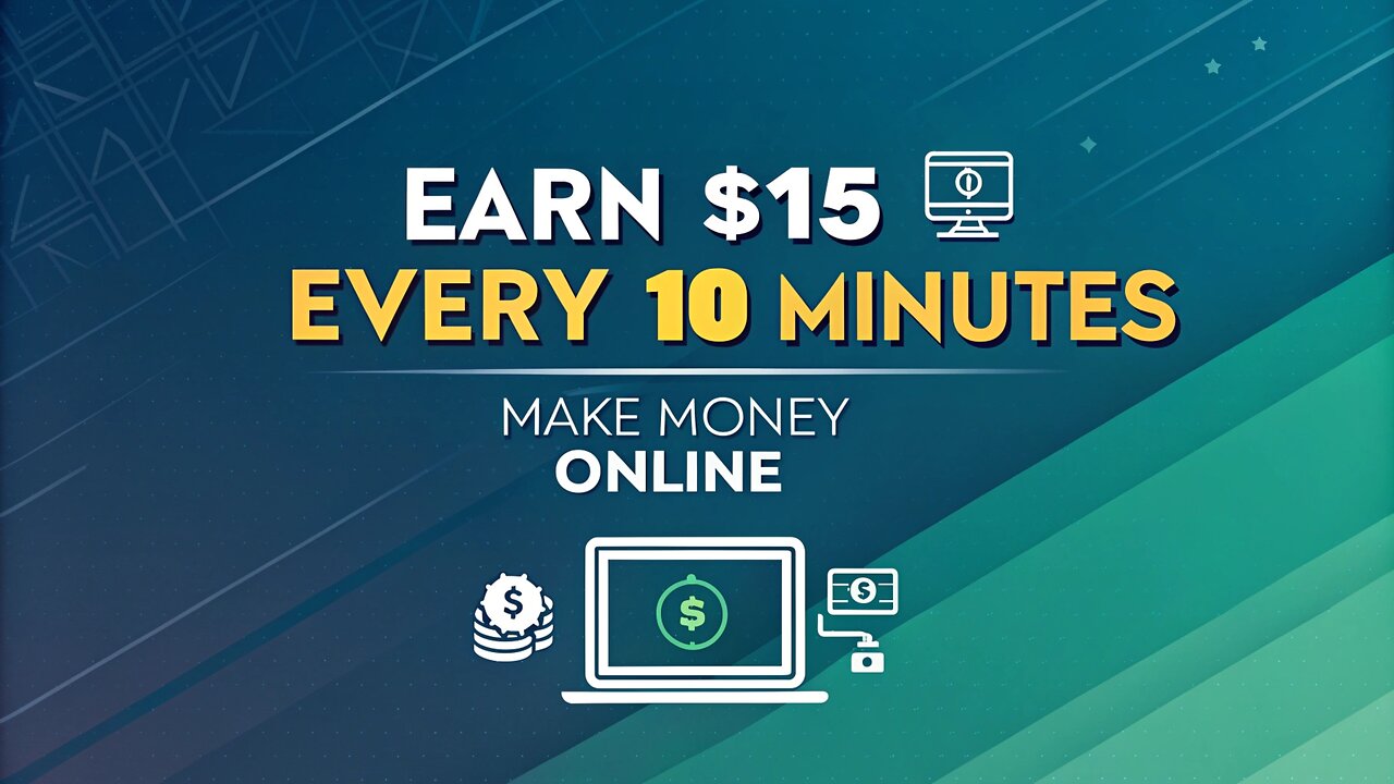 Earn $15 Every 10 Minutes – Make Money Online