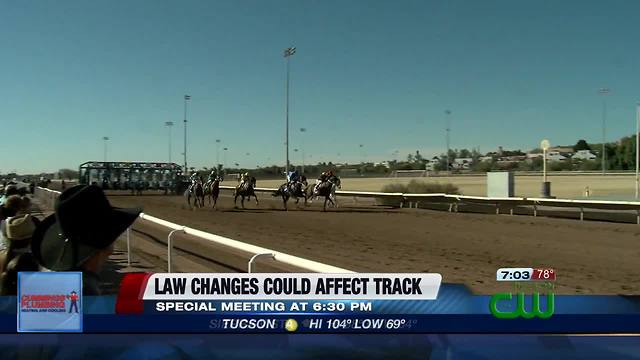 Special meeting being held Wednesday to discuss new changes in law affecting race track