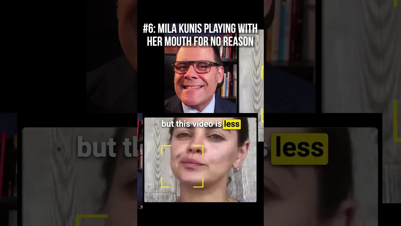 Mila Kunis playing with her mouth for NO REASON