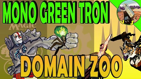 Mono Green Tron VS Domain Zoo｜Double Lightning Bolt ｜Magic The Gathering Online Modern League Match