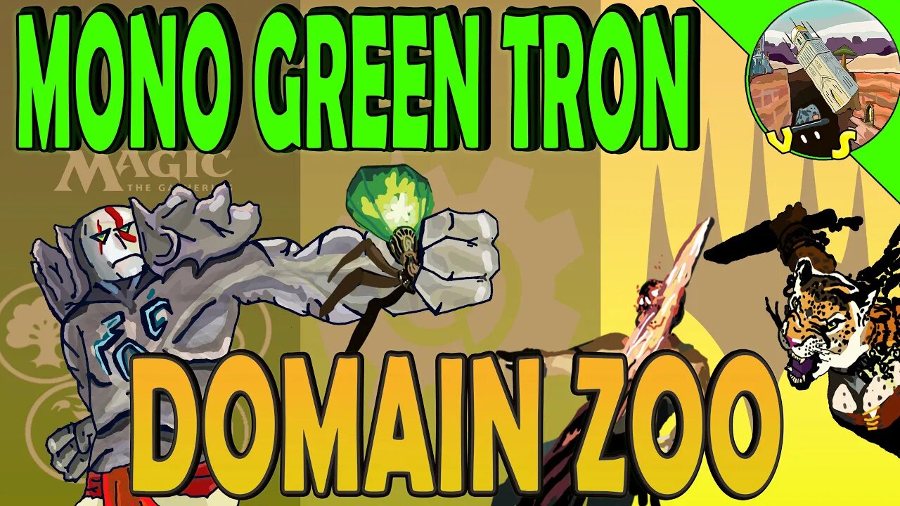 Mono Green Tron VS Domain Zoo｜Double Lightning Bolt ｜Magic The Gathering Online Modern League Match