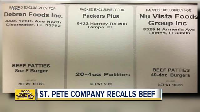 Raw ground beef products sold in Florida recalled due to possible E. Coli contamination