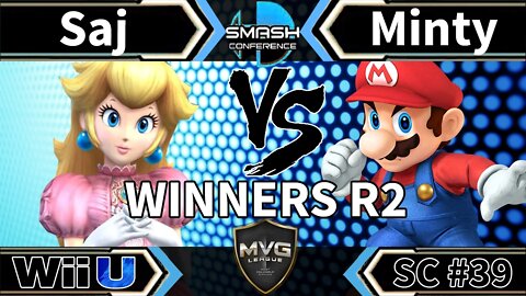 Saj (Peach) vs. Minty (Mario) - SSB4 Winners R2 - Smash Conference 39