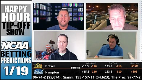 College Basketball Picks, Predictions and Odds | Happy Hour Tip-Off Show for January 19