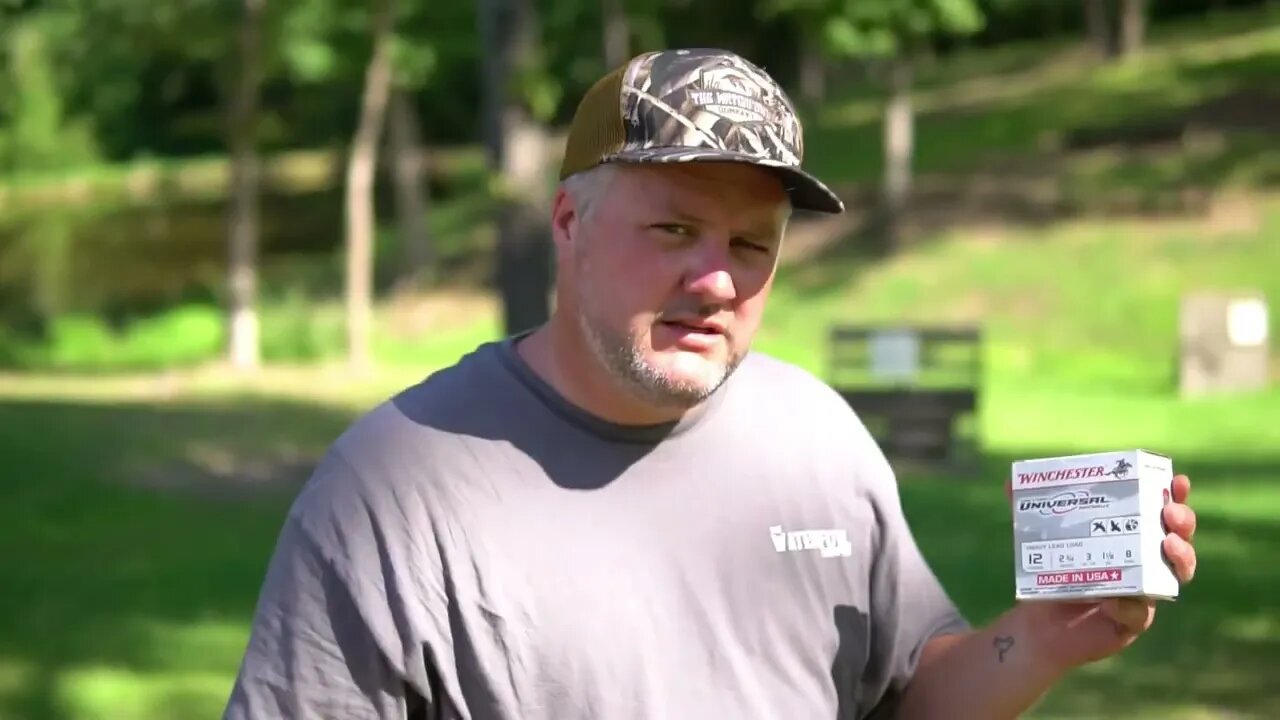 Maxus 2 Winchester Heavy Lead Load #8 Pattern Test. Dove Load.