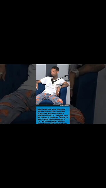 Pnb rock final interview #pnb #pnbrock #rap #rapper #artists #famous #hollywood #losangeles #label