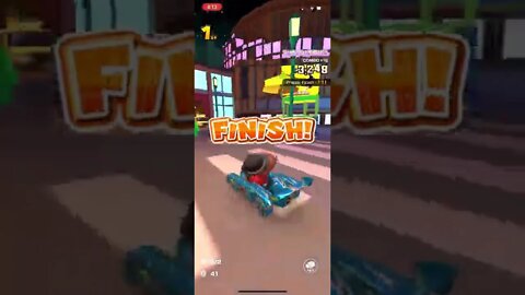 Mario Kart Tour - Blue Speeder Gameplay (Autumn Tour Spotlight Shop Reward Kart)