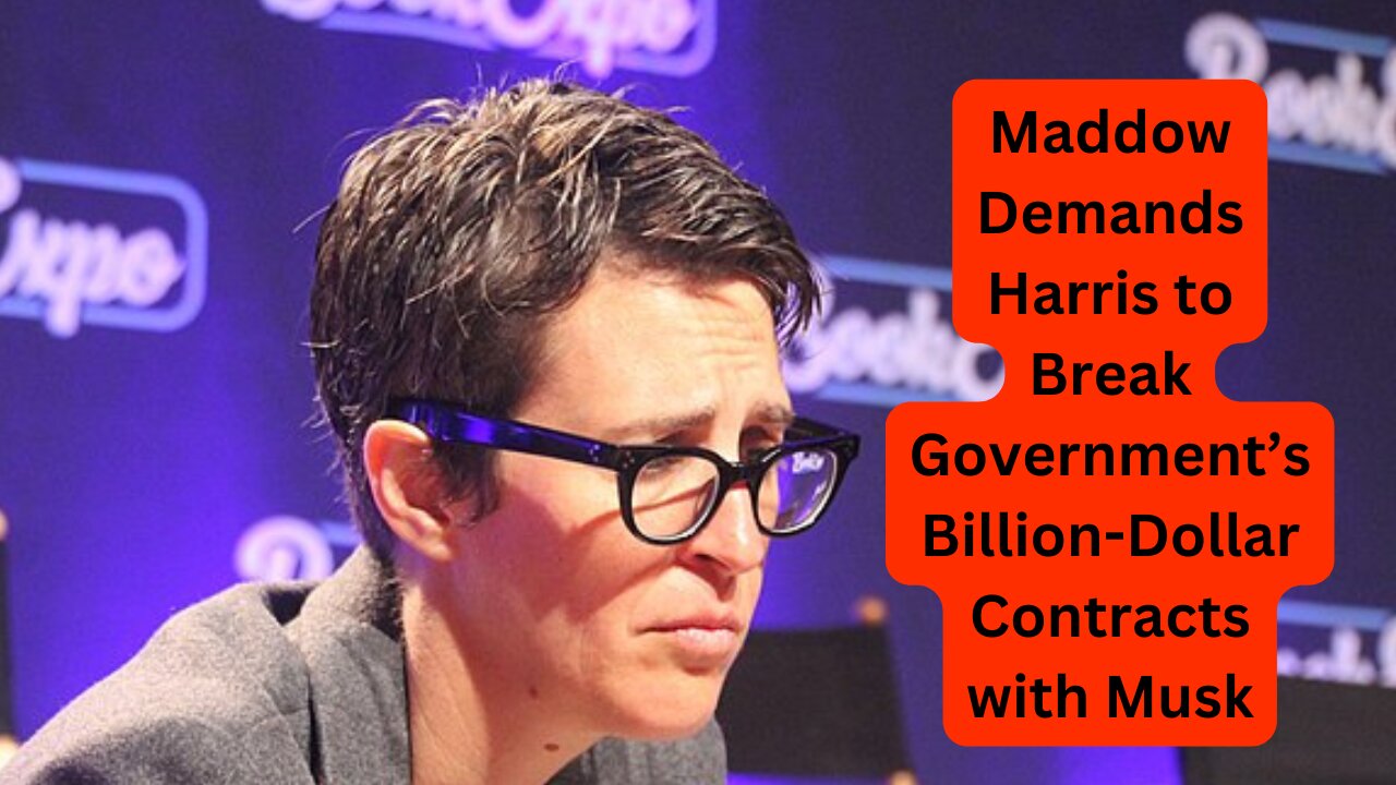 Rachel Maddow’s Bold Demand: Cancel Every Federal Contract with Elon Musk!