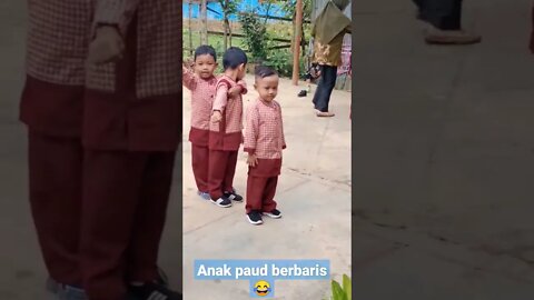 cara berbaris anak paud #shorts #paud #short #anak #sekolah #tk #shortvideo