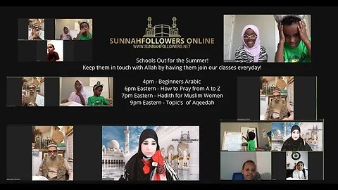 7/2 - Sunnahfollowers Kids Seerah/Beginner Arabic