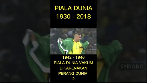 PIALA DUNIA 1930 - 2018#shorts #fyp