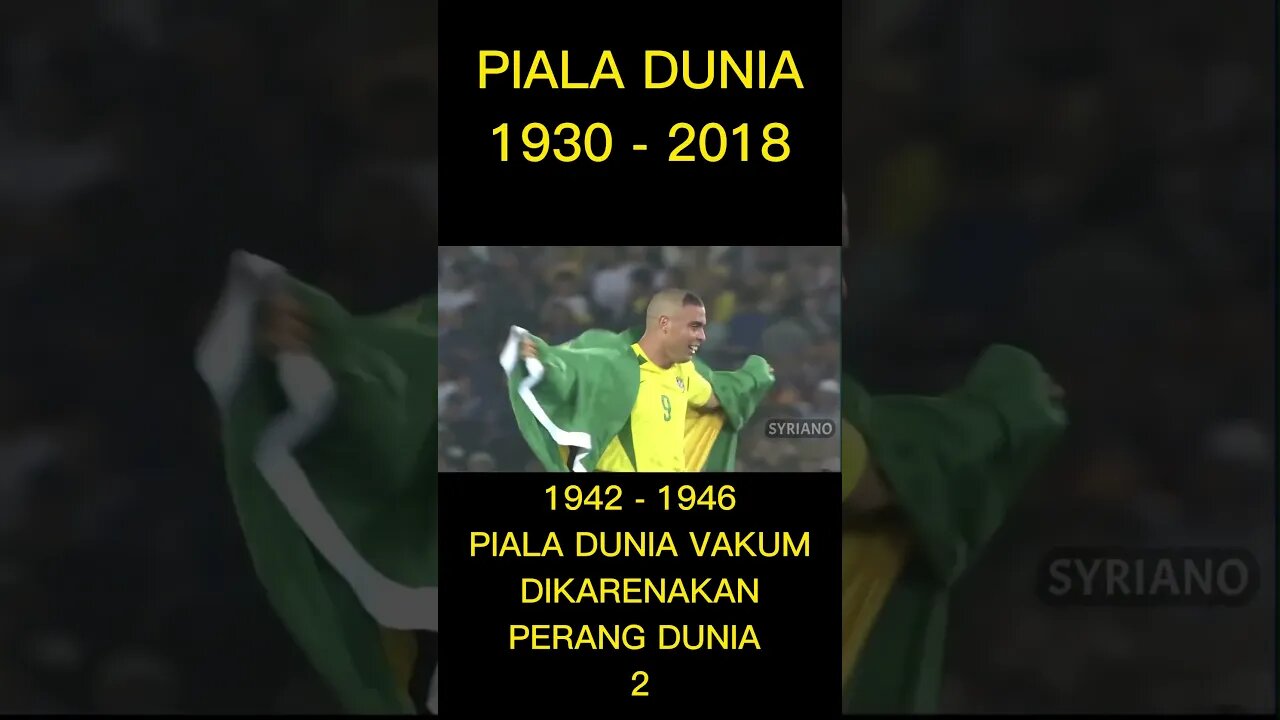 PIALA DUNIA 1930 - 2018#shorts #fyp