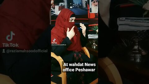 At wahdat news office Peshawar #raziamahsood #waziristan #womenempowerment #tourism #southwaziristan