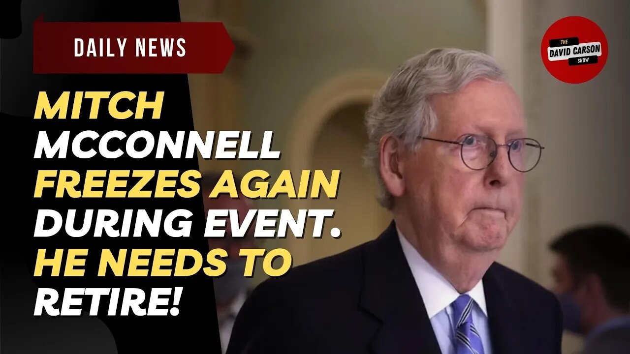 Mitch McConnell Freezes Again During Event. He Needs to Retire!