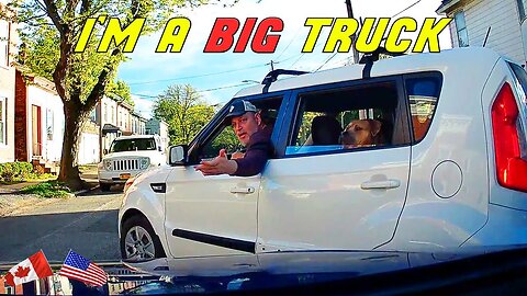 DUDE MAKES WIDE TURN AND NEARLY GETS SMASHED | Road Rage USA & Canada