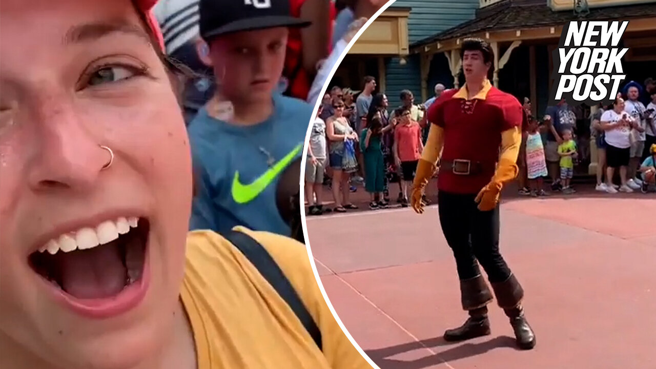 Woman rejected by Gaston in Disneyland