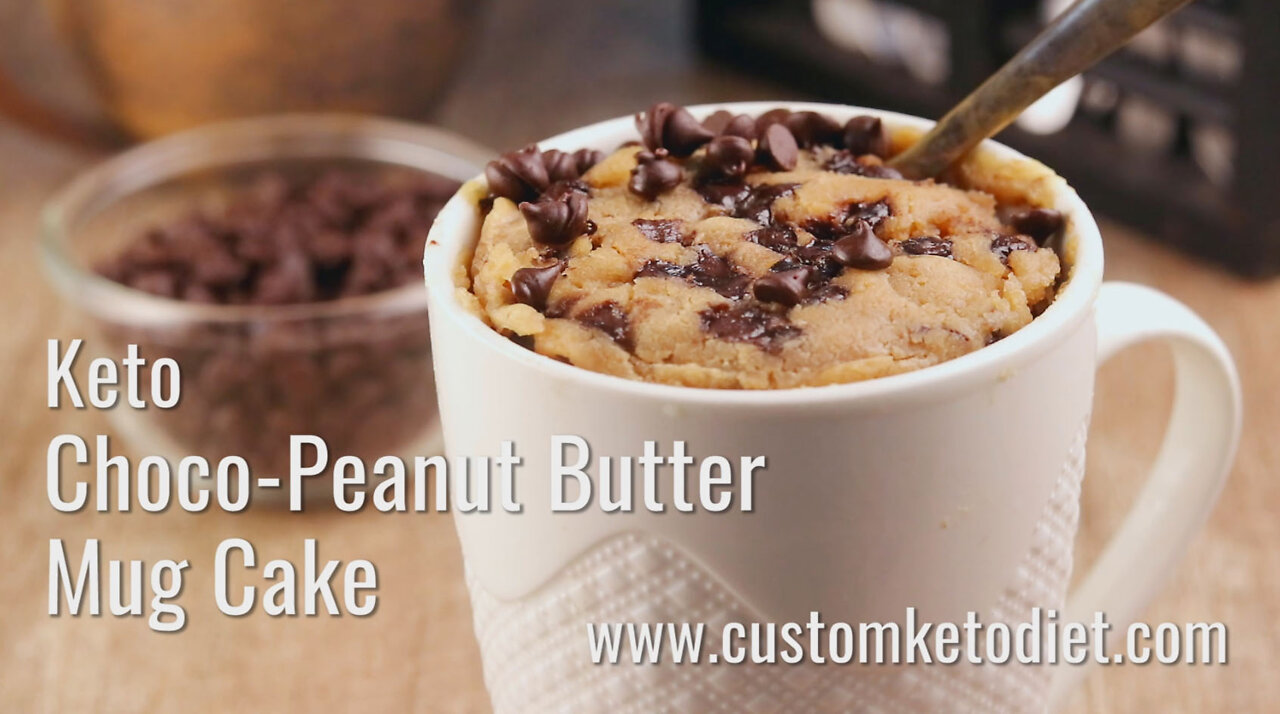 Keto Choco-Peanut Butter Mug Cake